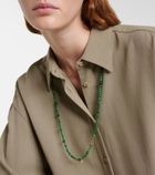 Toteme Inifinity beaded necklace with jade