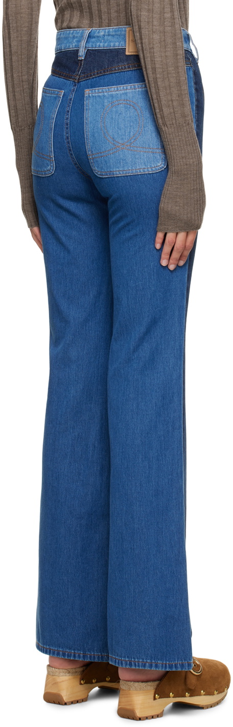 See by Chloé Blue High-Rise Straight Jeans