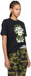 BAPE Black ABC Camo Big Baby Milo T-Shirt