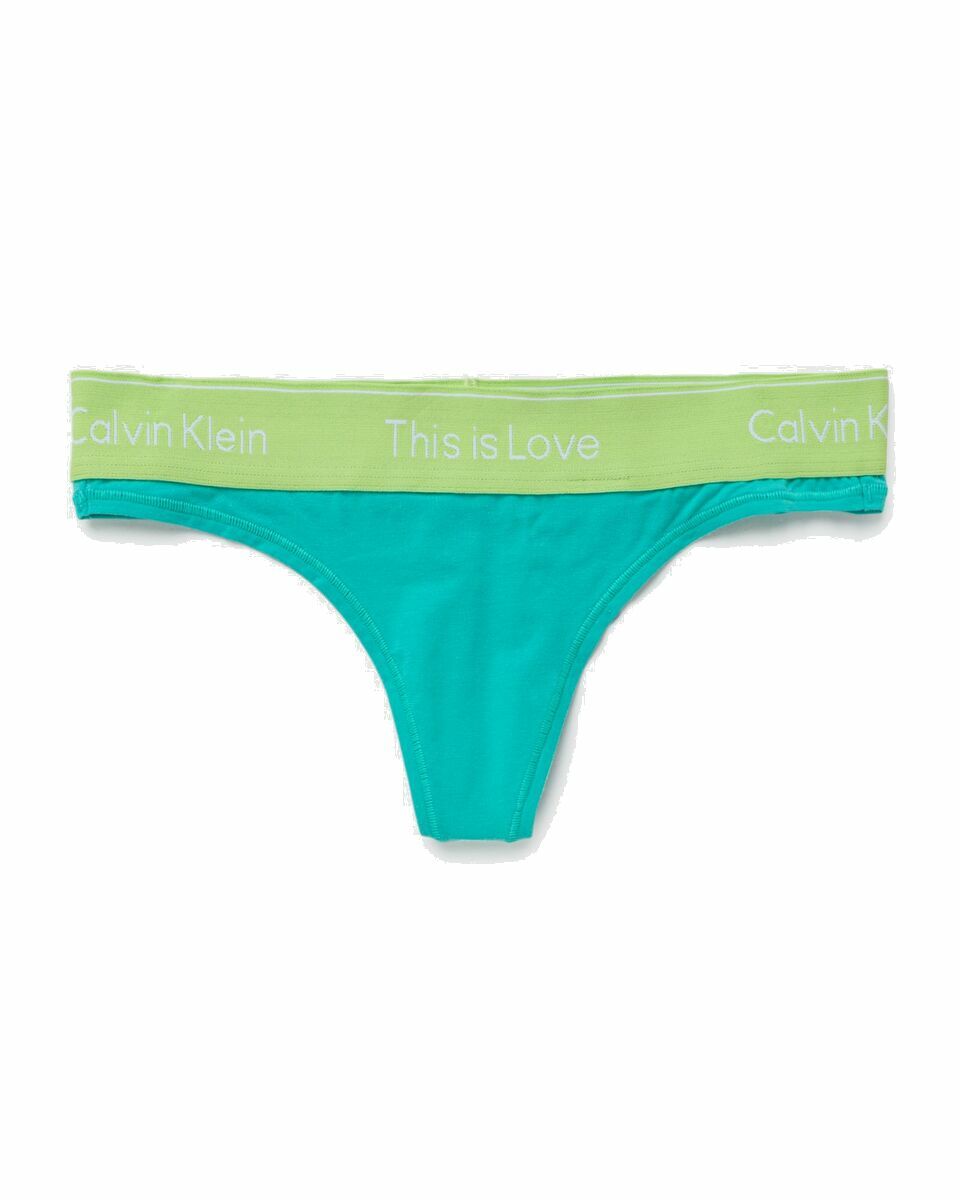 Photo: Calvin Klein Underwear Wmns Thong Blue - Womens - Panties