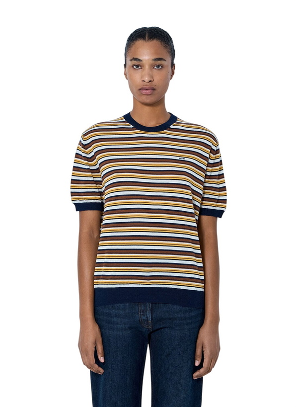 Photo: Prada Striped Knit T-Shirt