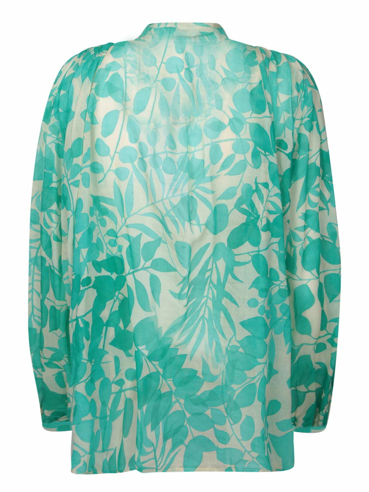 Forte_Forte Nuages Fleuris Green Shirt