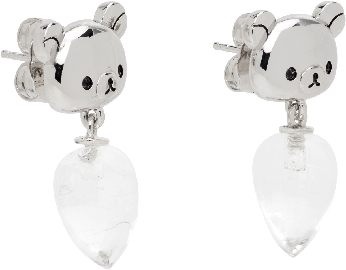 JIWINAIA Rilakkuma Edition Rock Crystal Earrings