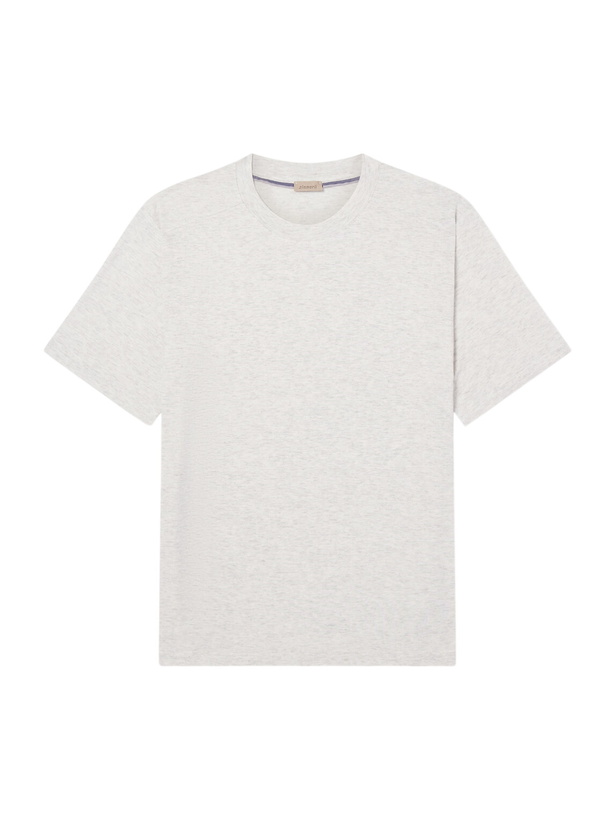 Photo: Zimmerli - Lyocell-Blend Jersey Pyjama T-Shirt - Neutrals