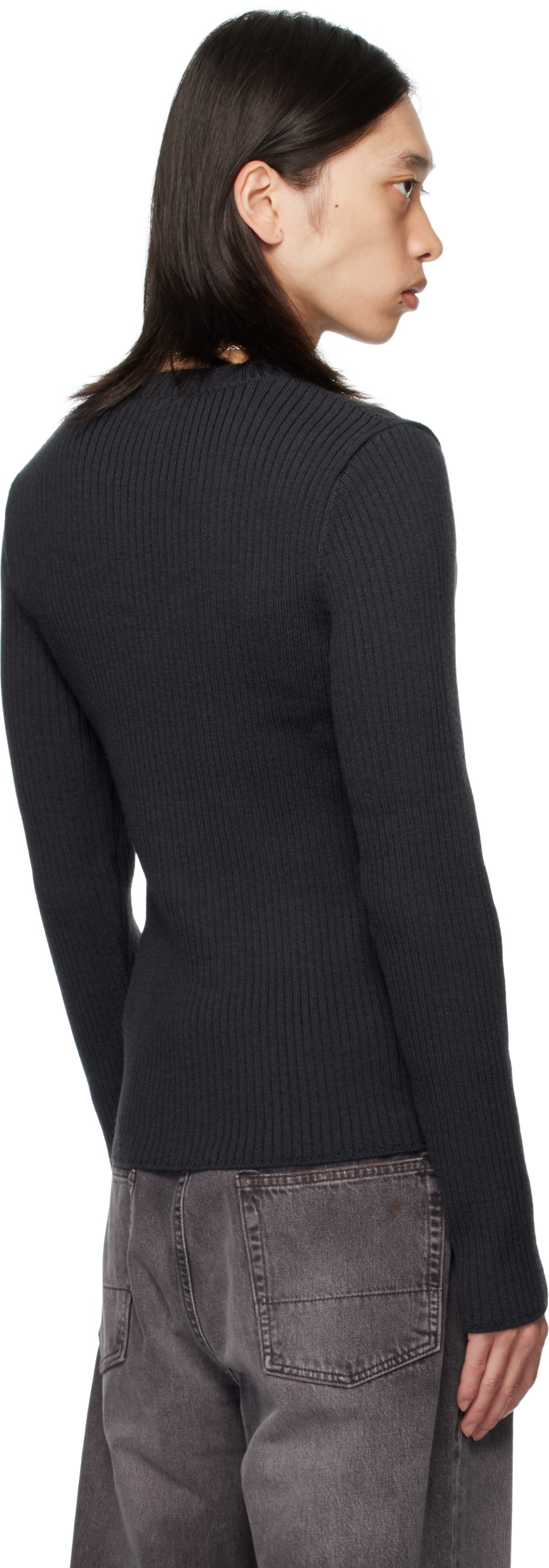 OUR LEGACY Black Compact Round Sweater Our Legacy