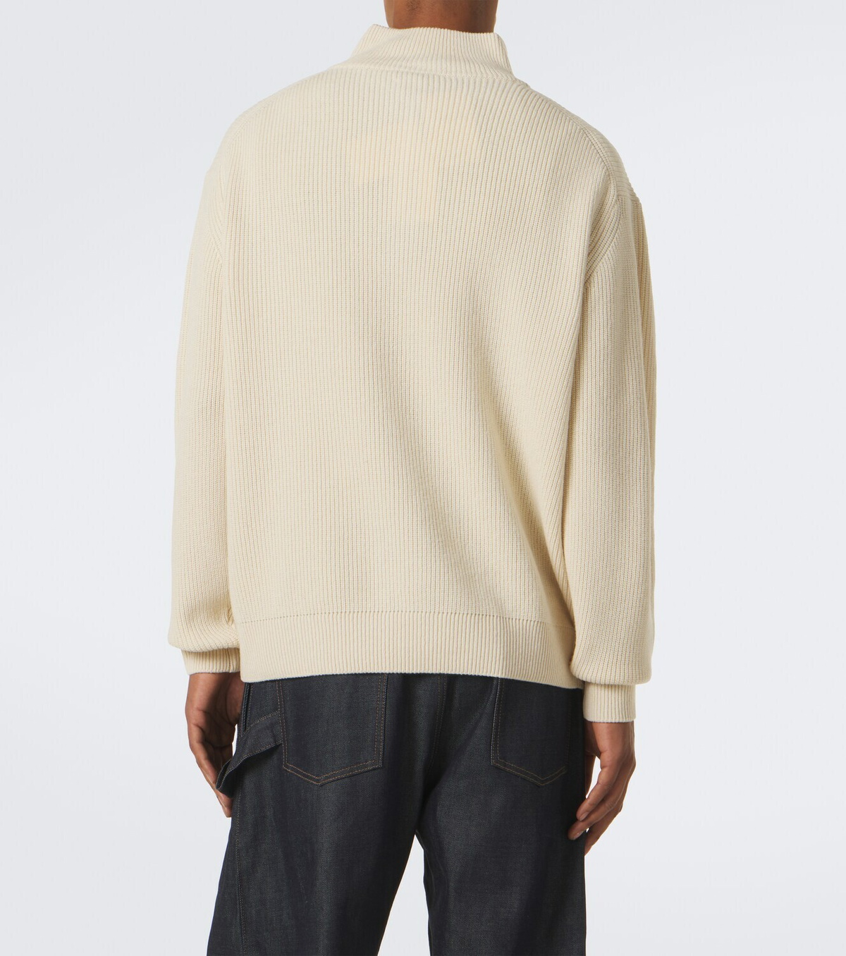 JW Anderson Ribbed-knit wool and cotton sweater