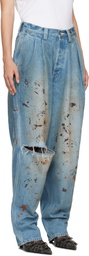 doublet Blue Painter Jeans