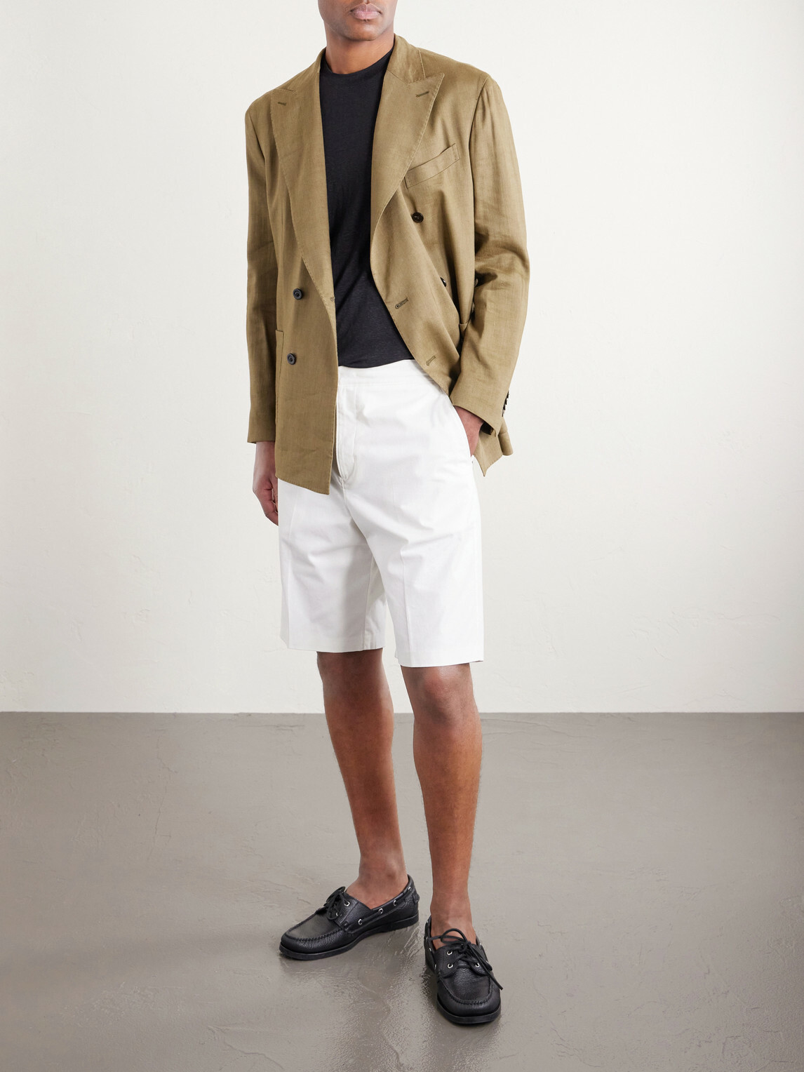 Thom Sweeney - Linen T-Shirt - Black