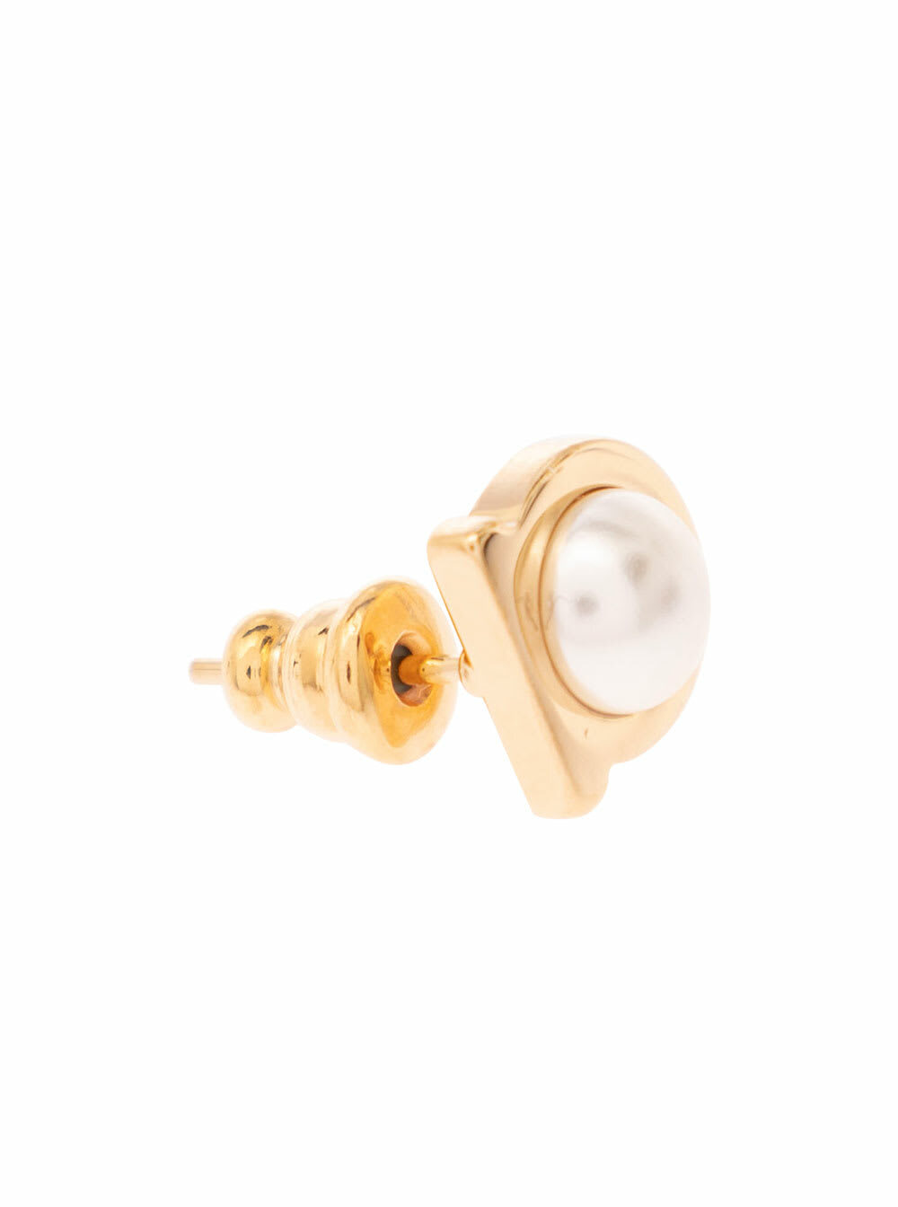 ピアス FERRAGAMO Gold-Colored Gancini Earrings in Brass Woman Ferragamo Gold-colored Earrings With Gancini Detail In Brass