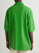 Acne Studios - Exgo Ric Rac-Trimmed Cotton-Jersey Polo Shirt - Green