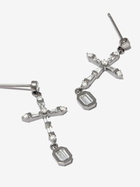 SHAY 18K Black Gold Cross Diamond Earrings