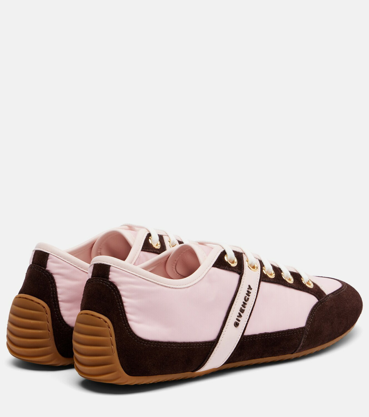 Givenchy Slim suede-trimmed sneakers