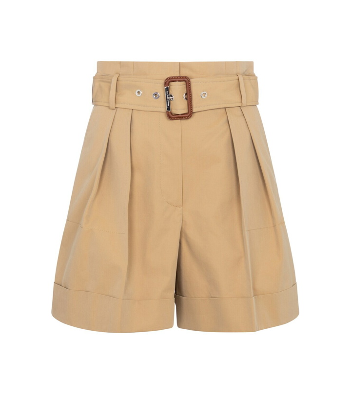 Photo: Alexander McQueen Belted cotton shorts