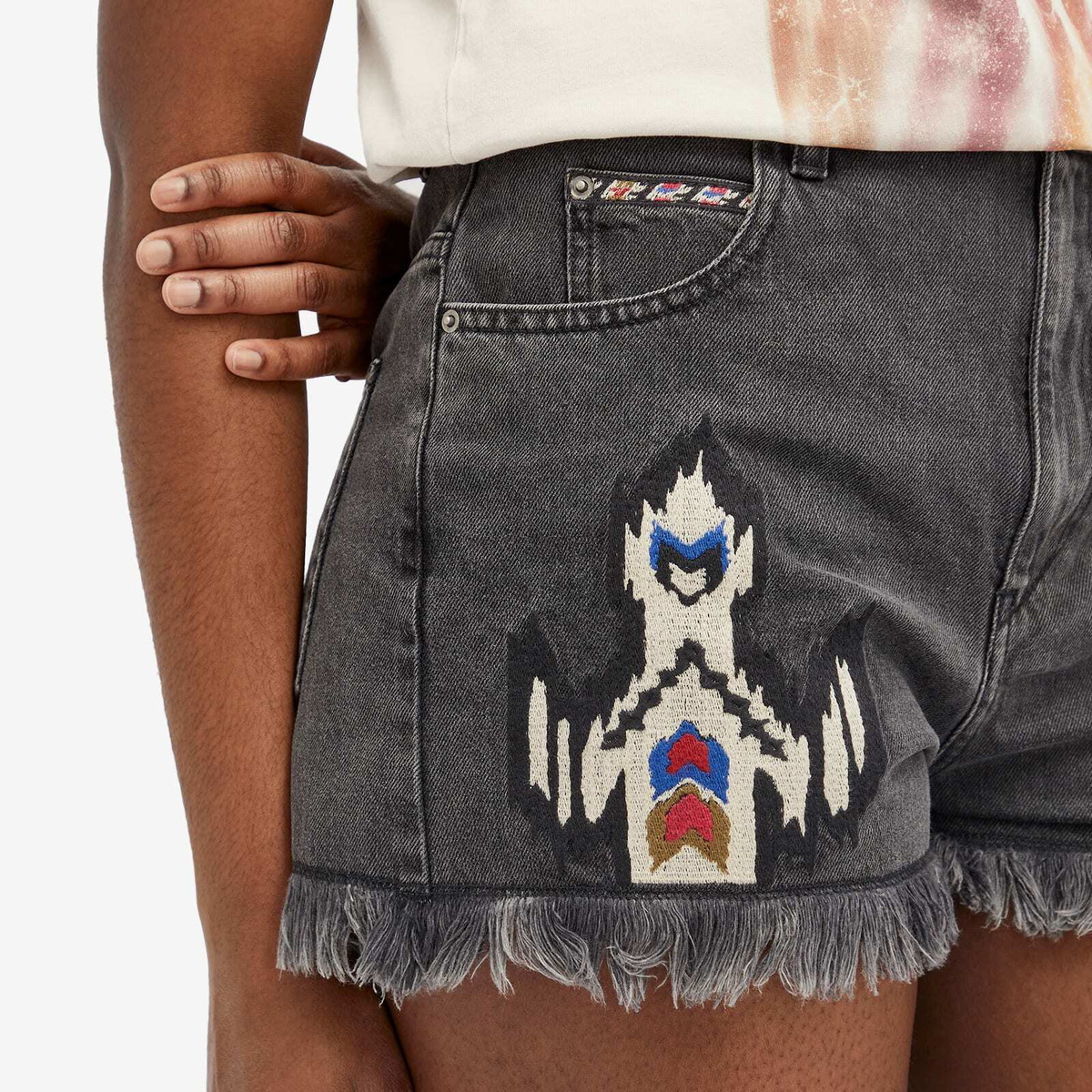 Isabel Marant Étoile Women's Lesia Embroidered Denim Shorts