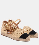 Aquazzura Sunburst raffia espadrille sandals