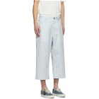 Sies Marjan Blue and White Striped Xavier Trousers
