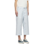 Sies Marjan Blue and White Striped Xavier Trousers