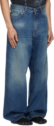 VETEMENTS Blue Washed Baggy Jeans