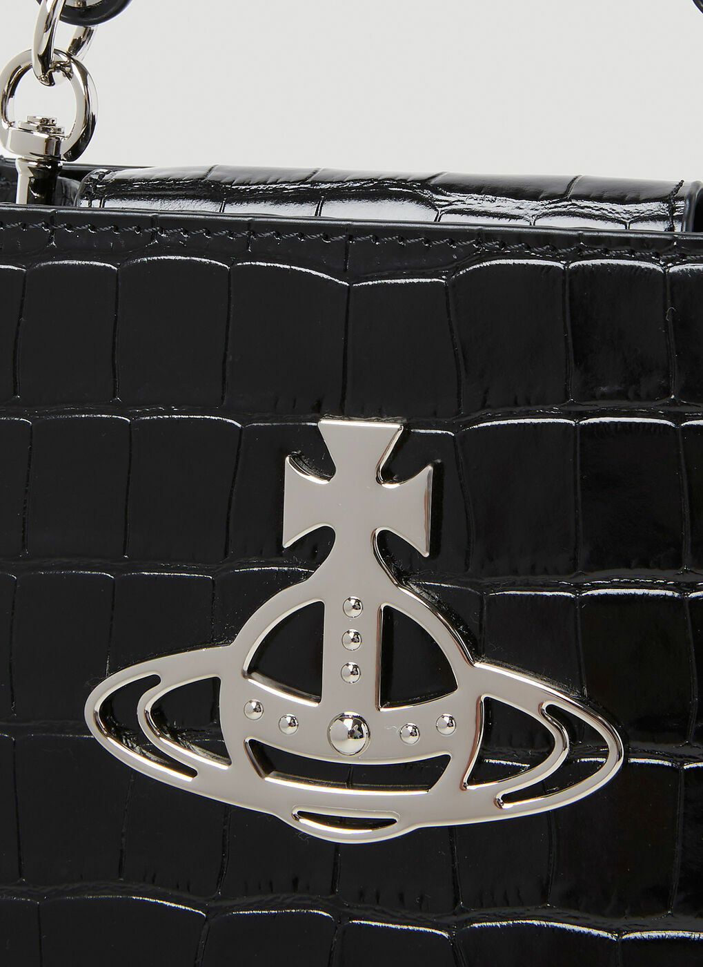 Vivienne Westwood - Kelly Large Handbag in Black Vivienne