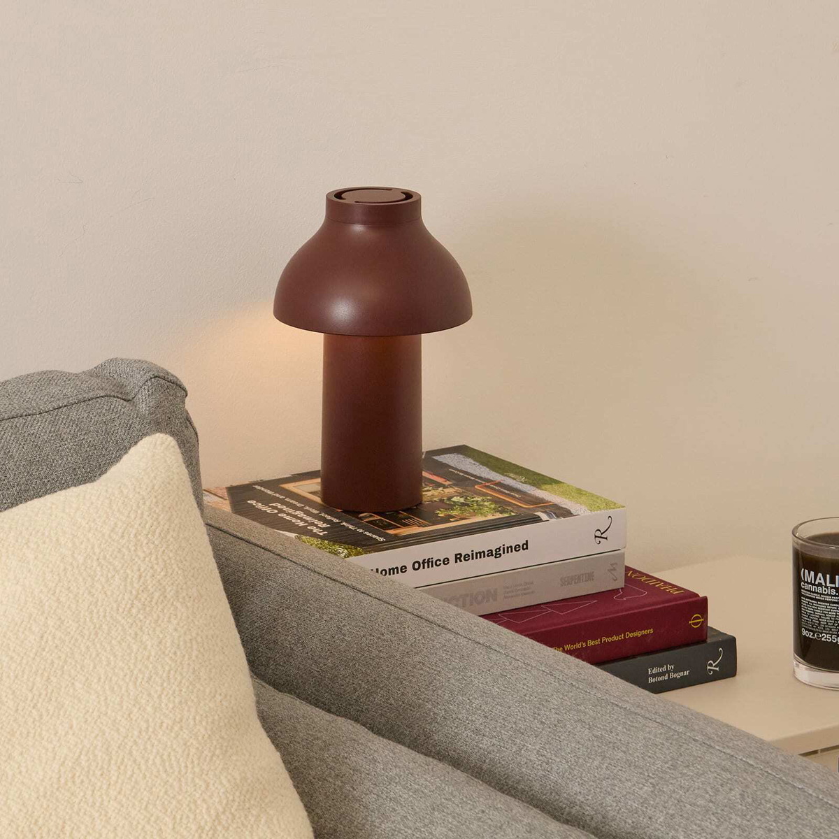 HAY PC Portable Lamp No 2 in Iron Red 