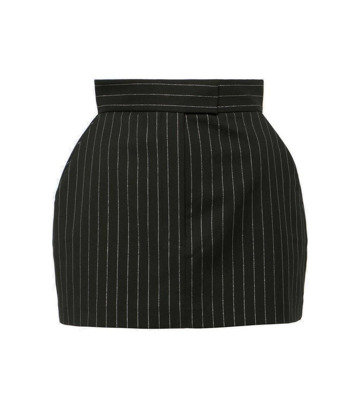 Photo: Alex Perry High-rise pinstripe miniskirt