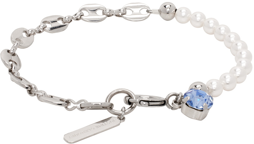 Justine Clenquet SSENSE Exclusive Silver Maddy Bracelet
