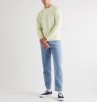 Folk - Rivet Garment-Dyed Loopback Cotton-Jersey Sweatshirt - Green