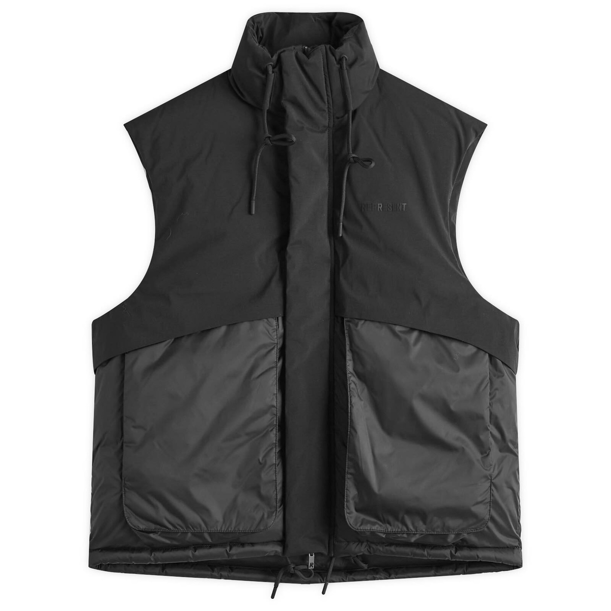 digne cut off gilet ディニュ ベスト ジレ LIV CREAM ZIP COLLARED VEST | Dissh