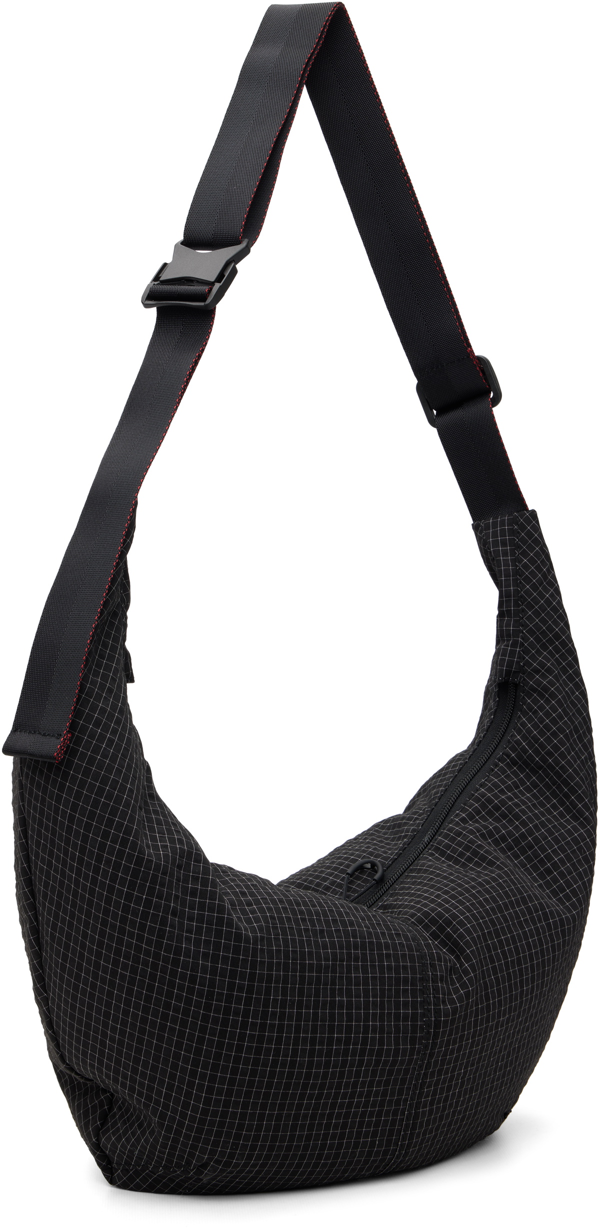 Comme des Garçons Homme Black Grid Check Pattern Bag