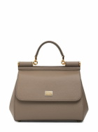 DOLCE & GABBANA Medium Sicily Dauphine Leather Bag