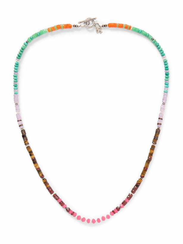 Photo: Peyote Bird - Poppy Sterling Silver Multi-Stone Beaded Bracelet