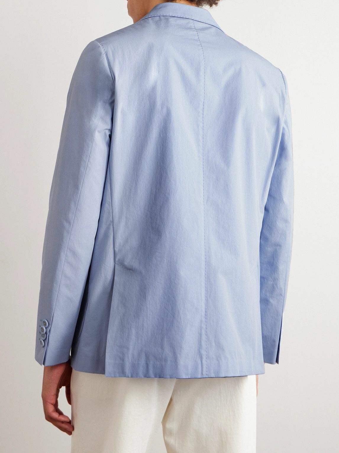 Officine Générale - Arthus Cotton-Poplin Suit Jacket - Blue Officine ...