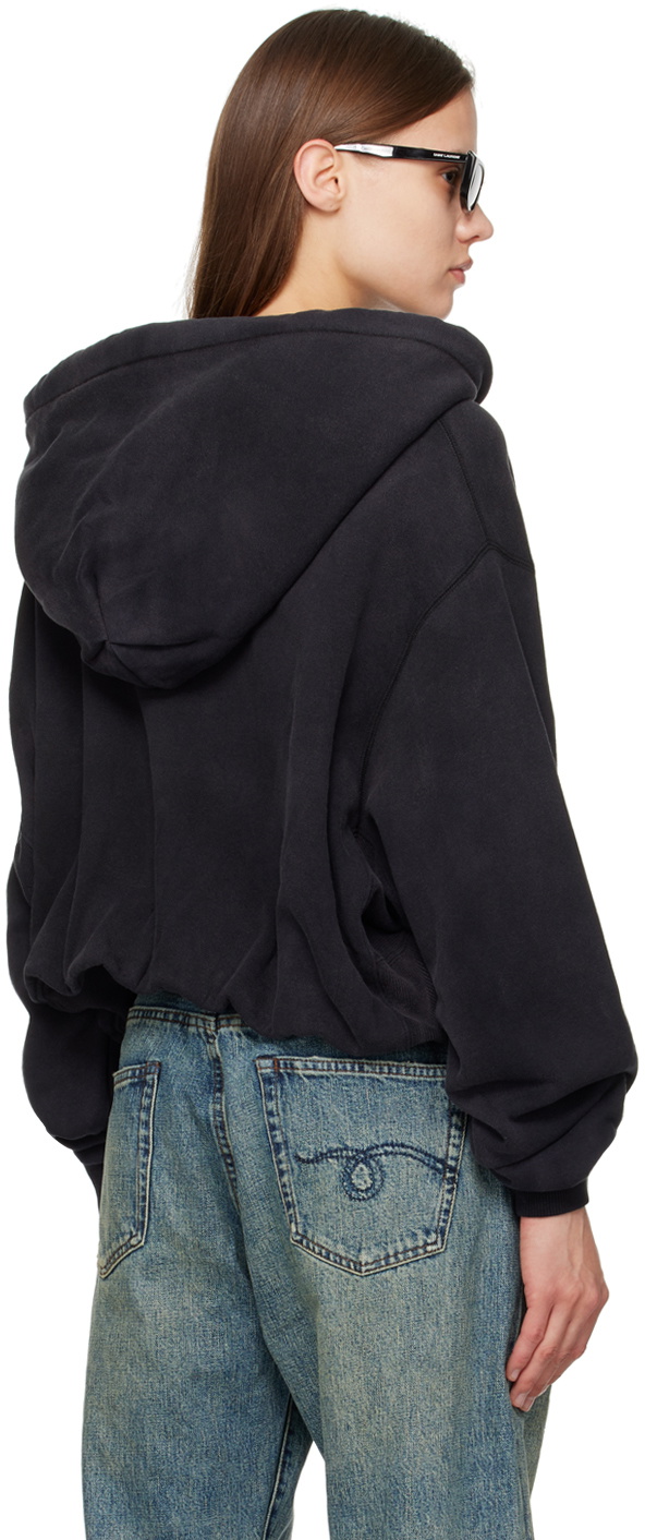R13 Black Zip Hoodie