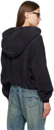 R13 Black Zip Hoodie