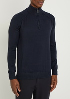 Raith Quarter-zip Knit Jumper Navy
