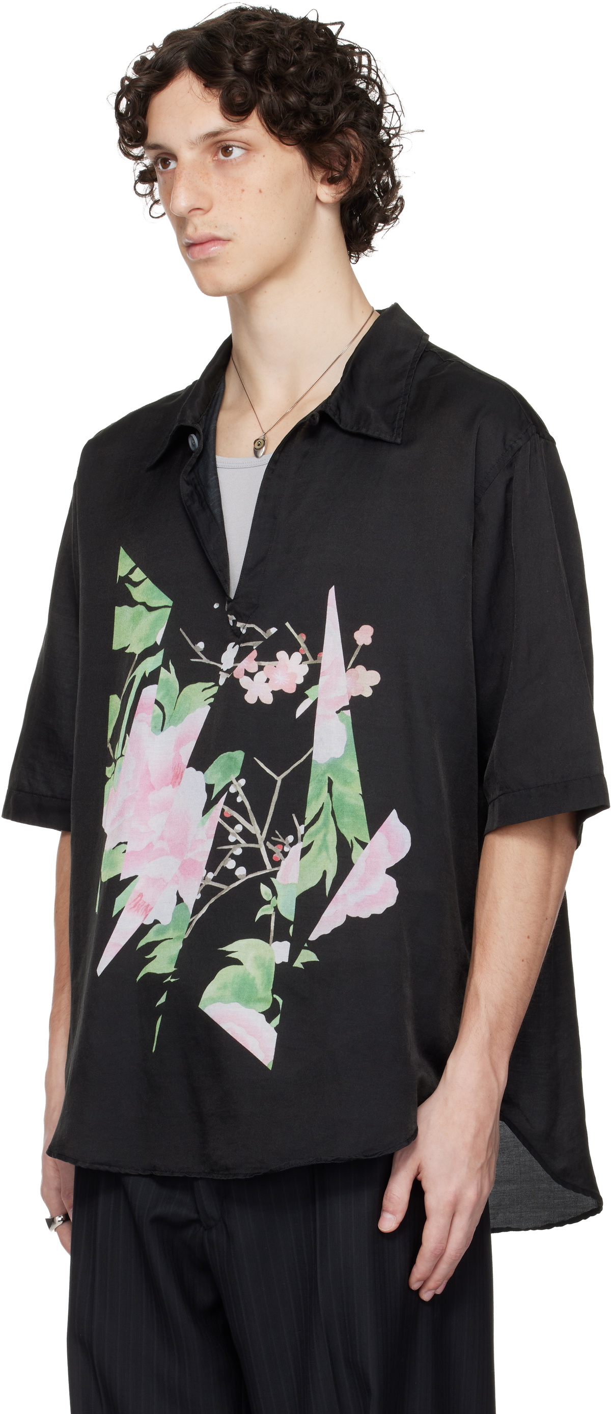 OUR LEGACY WORK SHOP Emporio Armani Black Pantelleria Shirt