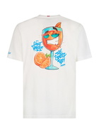MC2 Saint Barth Man Cotton T-shirt With Cryptopuppets Spritz Front And Back Placed Print | Cryptopuppets Special Edition