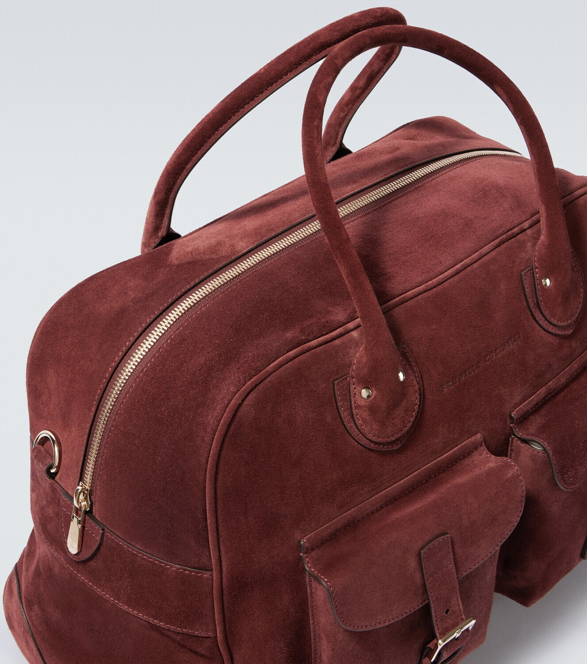 Brunello Cucinelli Suede duffel bag