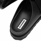 Jil Sander+ Men's Jil Sander Plus Leather Velcro Sandal in Black