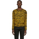 Saint Laurent Yellow Zebra Sweater