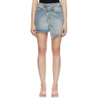 Ksubi Blue Rap Denim Skirt