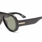 Le Specs Women's Dream Boat Sunglasses in Black/Khaki Mono Polarized 