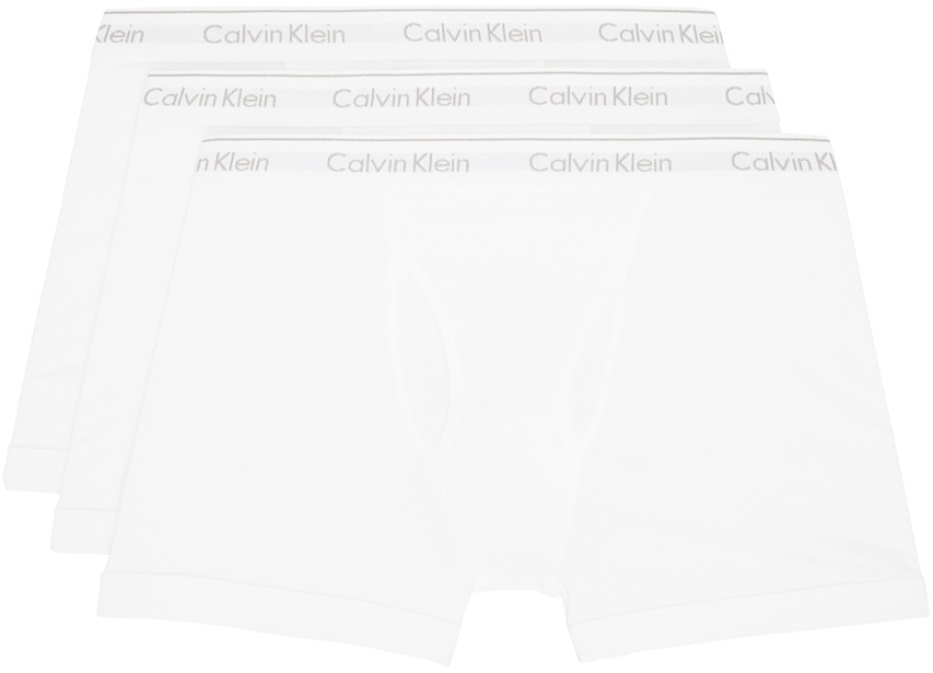 Photo: Calvin Klein Underwear Three-Pack White Boxers
