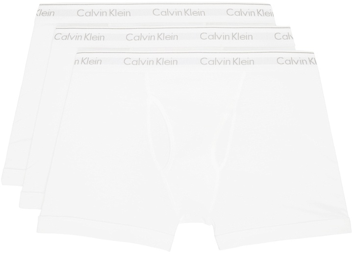 Photo: Calvin Klein Underwear Three-Pack White Boxers