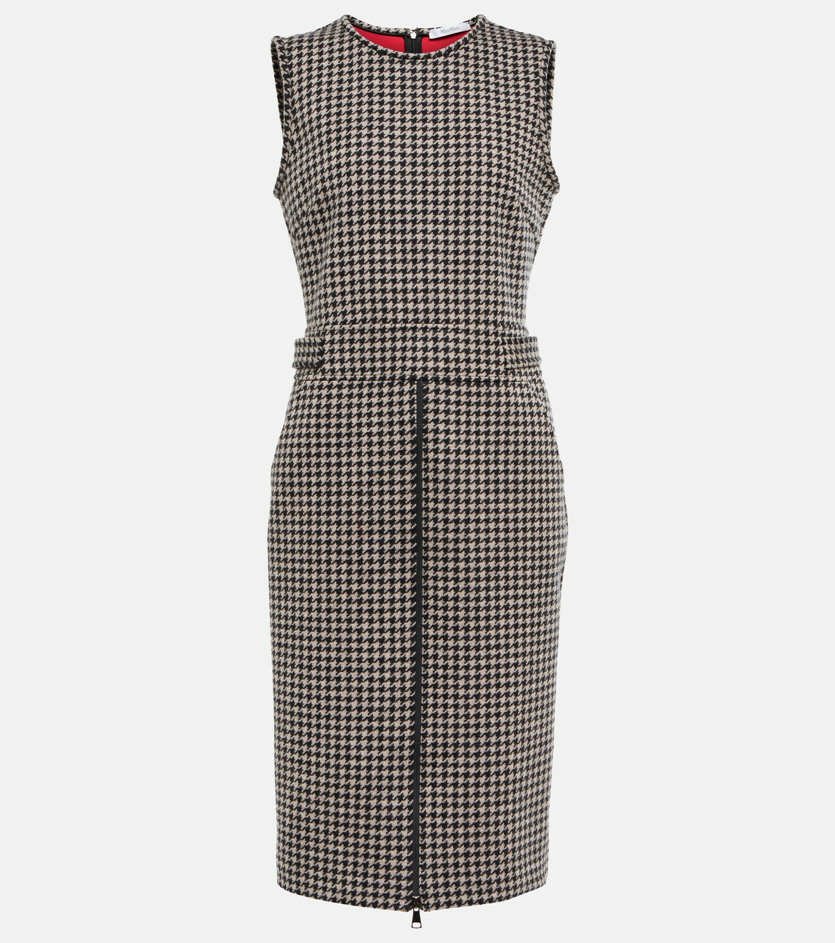 Max Mara - Ginnata houndstooth virgin wool dress Max Mara