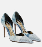 Alexandre Vauthier - Tie-dye embellished denim pumps