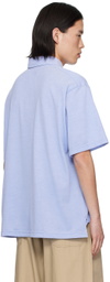 Engineered Garments Blue Two-Button Polo