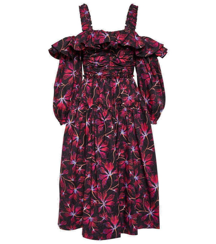 Photo: Ulla Johnson Caprice floral cotton poplin midi dress