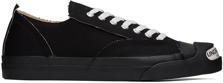Photo: UNDERCOVER Black Raw Edge Sneakers