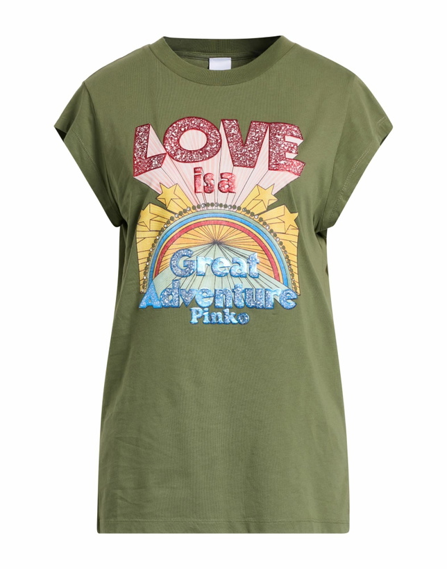 Photo: Pinko Denim Womens T-shirt Military in Green